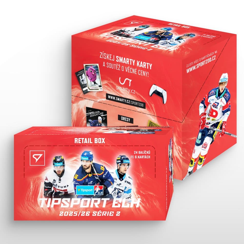 Retail box - hokejové kartičky SportZoo Tipsport ELH 2025/26 - 2. séria